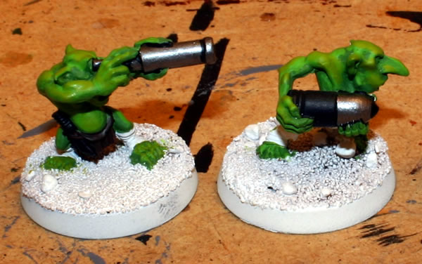 This is a closeup of two of the Grots. 