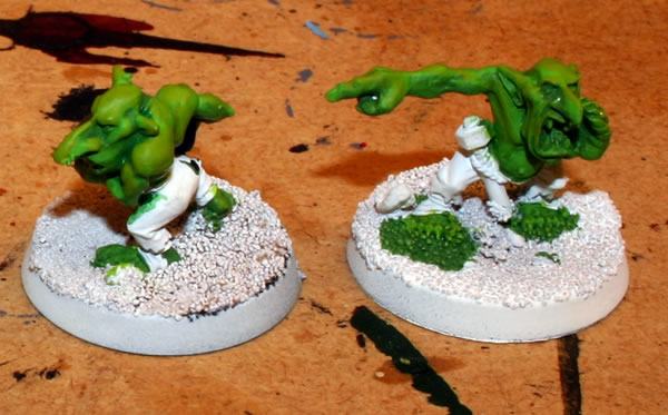 This is a closeup of two of the Grots. 