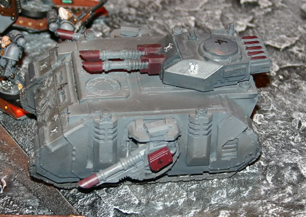 A Predator which is part of Mike Sharpe's superb Space Wolves army, which was on show at GamesDay 2006.