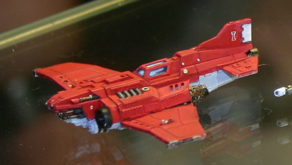 Epic Imperial Navy Thunderbolt Fighter from the Forgeworld display cabinets at GamesDay 2006.