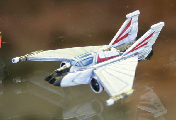 Epic Imperial Navy Lightning Fighter from the Forgeworld display cabinets at GamesDay 2006.