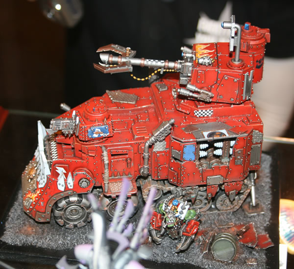 Bright Red Battlewagon from Golden Demon at GamesDay 2009.