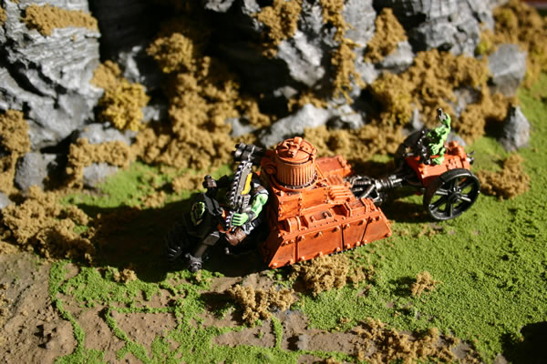 This is a picture of my Ork Skorcha in the morning sun.