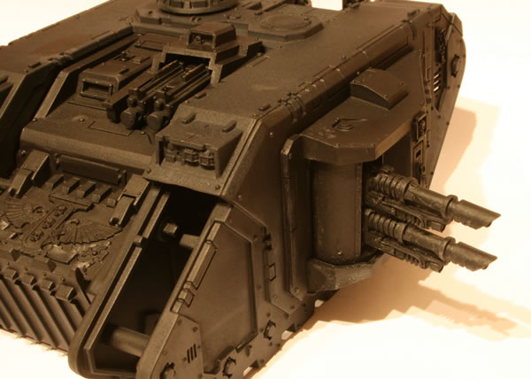 I then added the engine exhausts. 