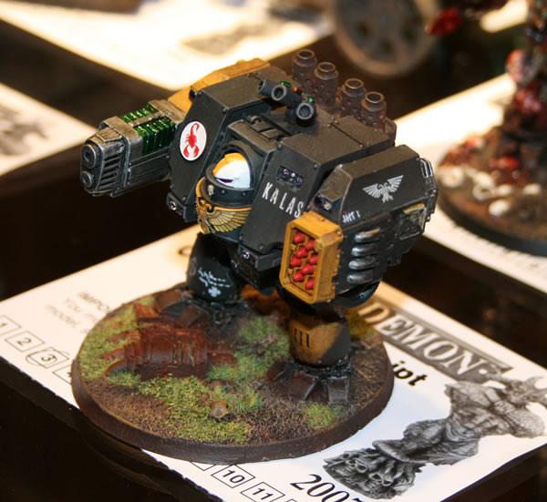 Red Scorpions Dreadnough, a Golden Demon entry from GamesDay 2007. 