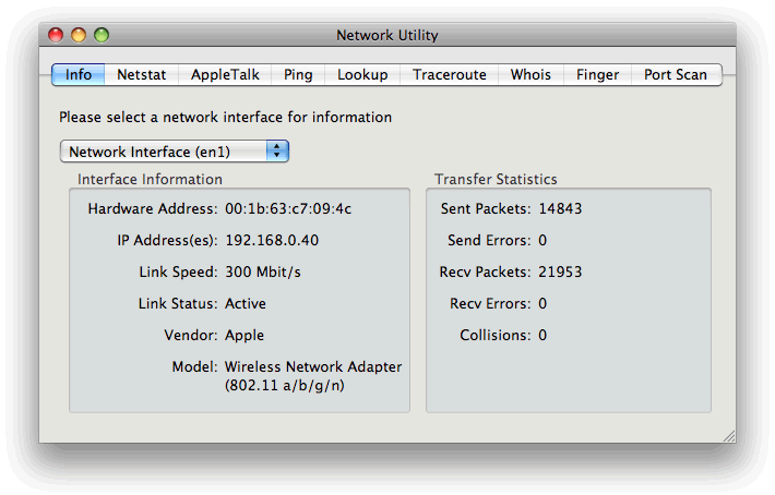 how to find your ip address mac os x