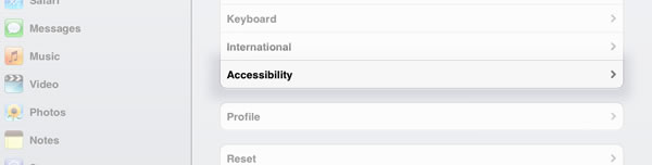 Select Accessibility.