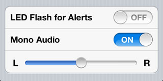 You can then turn the Mono Audio to ON.